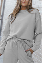 Load image into Gallery viewer, Gray Ultra Loose Textured 2pcs Slouchy Outfit
